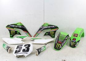 35004-0050-290 Kawasaki 2006 Kx 450f Fender Set Rear Front Number Plates Tank Shrouds Guards