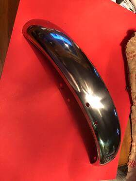 35004-025 Kawasaki Nos 60s 70s A1 Samurai Front Chrome Fender