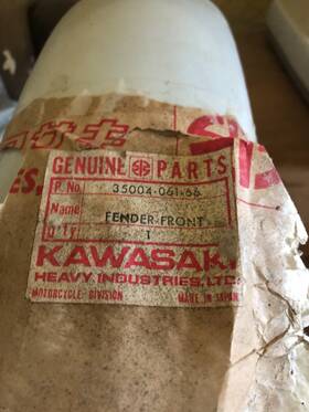 35004-061-66 Kawasaki Nos 71 72 73 A7 Avenger 350ccc Front Primed Fender