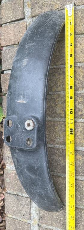 35004-109-6z Kawasaki 1976 Kd 100 Oem Front Fender 1977 1978 1979 Original 1975 Ke 90 125 175