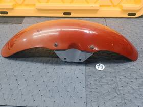 35004-1189-7v Kawasaki 1986-87 Zl600 Eliminator Red Front Fender With Brace #35004-1189-7v