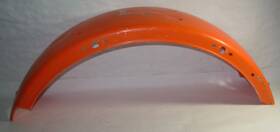 35022-046-72 Kawasaki F8 250 Bison And F9 350 Bighorn Orange Rear Fender Aluminum Alloy 1971