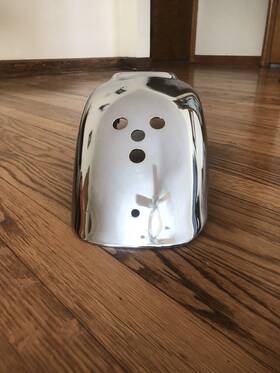 35022-151 Kawasaki Kz 1000 Ltd Rear Fender Chrome Oem Mud Flap 35022-151 Kawasaki Kz 1000 Ltd Rear Fender Chrome Oem Mud Flap