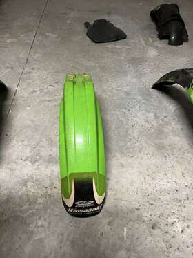35023-1362-6w Kawasaki 1997 94-98 Kx250 Kx125 Front Fender Mudflap Plastic 35023-1362