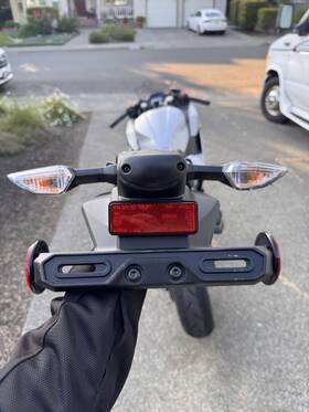 Rh-217-cbn Kawasaki 25 Ninja 500 Abs Stock Fender With Blinkers / Wiring See Description