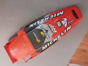50308013100 Ktm Oem Orange Rear Fender 1998-03 200-525 Exc/mxc License Plate Style