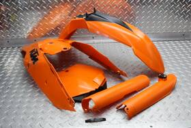 Ktm 7730801300004 2007 250 Sxf Front/rear Wheel Fender Cowl Fairing With #plate And Fork Guards