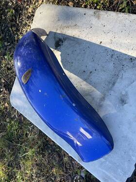 505685 Mcs Fatbob Rear Fender Harley Xl - Sportster Rigid 7 In Swing Arm Iron Head Blue