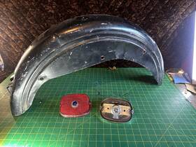22002 Mid Usa Rear Fender Harley Super Glide Fx Fxe Low Rider Fxs 4-speed Shovelhead 1973-1985