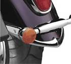 N7015 National Cycle Fender Tips Front Chrome Honda Aero Pair