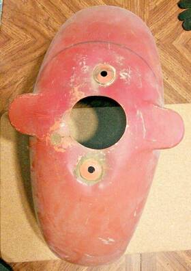 4782 Parilla Original Oe Levrier 150 Greyhound Scooter Front Mudguard Fender 1 Crack Dented Top