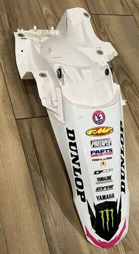 8687300002b1db-91c28d Polisport Rear Fender White For Yamaha Yz450fx 2024