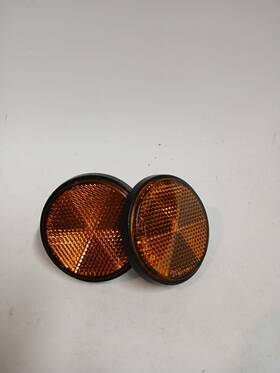 Kawasaki-22346417 Stanley Kawasaki Genuine Front Fairing Fender Reflector Pair Oem P4669 Ninja 250 300 650
