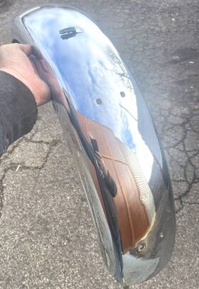 63110-15100 Suzuki T500 Titan Rear Fender Mud Guard Oem #