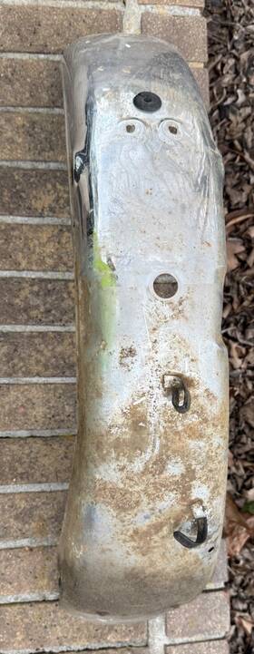 63110-29000 Suzuki 1972 Ts 185 Rear Fender Chrome Oem Need Polishing For Parts Not Working