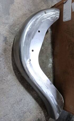 Hd-fdr-r02-001-sil-sky-0420 Tarazon 6 Inch Extended Steel Rear Fender For Harley Softail Standard Fat Boy Custom Used
