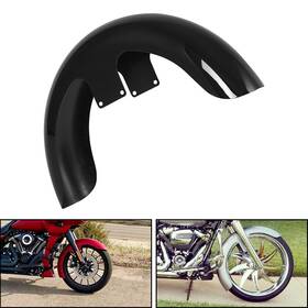 Xcp-0129 Tcmt Painted Black 21 Inch Wrap Front Fender Fit For Harley Touring Custom Baggers Used