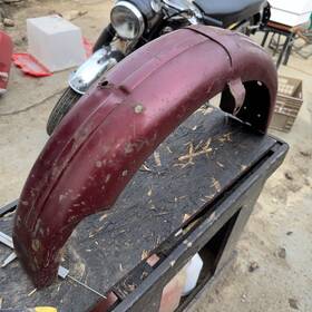 82-4687 Triumph Steel Rear Mudguard - Tr6/t120 Duplex Frame 1960-62