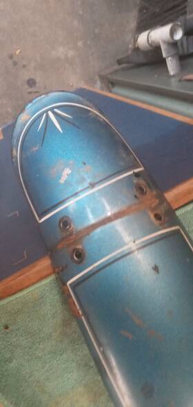 H-716 Triumph Tr5 Tr6 / Other Front Fender. H716 No Indentions For Fork Tubes H-716 Triumph Tr5 Tr6 / Other Front Fender. H716 No Indentions For Fork Tubes