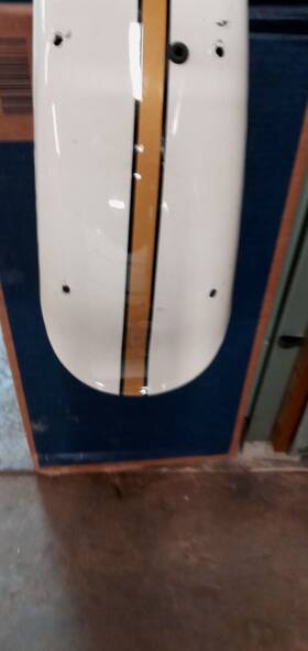 Hhp1940a Triumph Unit Bike Rear Fender 60s Original Paint