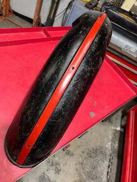 T20s Triumph T20s/m Original T20 S/m Cub - Front Fender Vgc Complete