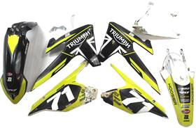 Triumph T2313590 2024 Tf 250x Oem Plastic Fenders With Graphics
