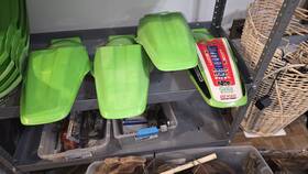 335022-1263-6w Ufo Plastics 4 Ea. Kawasaki Kx80 1991-2000 Kx 85 2001-2005 Rear Fender Cowl Cover