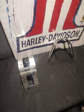 50-1148 V-twin Chrome Plated Fender Bracket Fits Harley Davidson Narrow Glide
