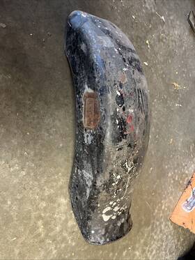 50-0792 V-twin Manufacturing Vintage Harley Davidson Xl Bobbed Fender Flathead Pan Head Steel Sportster