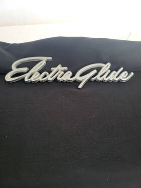 77482 Wyatt Gatling 1 Electra Glide Emblem Fits Harley Davidson Dresser Flh Front Fender Trim