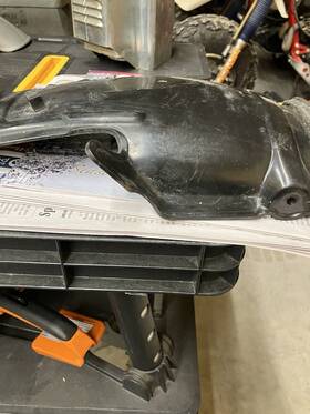 1t1-21620-00-00 Yamaha Genuine Rear Inner Fender For Yamahatt500 Xt500 Oem 4-013