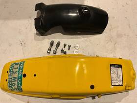 1t9-21611-00-26 Yamaha Rear Fender With Mud Guard 1977 Dt100 Enduro Oem Dt 100 77