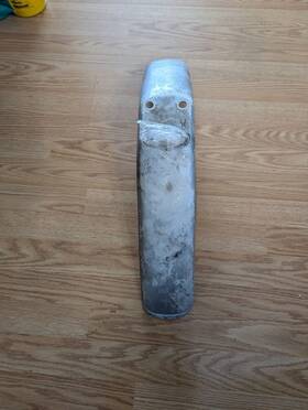 403-21511-01-20 Yamaha 74-76 Dt100 74-75 Dt125 Dt175 Front Fender Silver Nos P/n