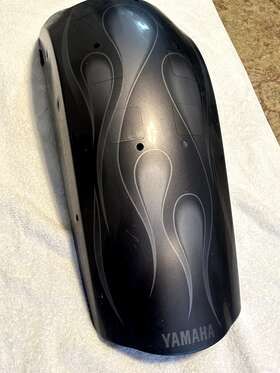 5px-yk216-00-p1 Yamaha 2002 And 2003 Road Star Warrior 1700 Xv1700 Rear Back Fender Silver Flames