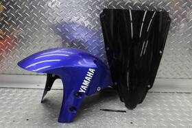 7810554 Yamaha 2001 Yzf R1 Front Wheel Fender Cowl Fairing And Windscreen