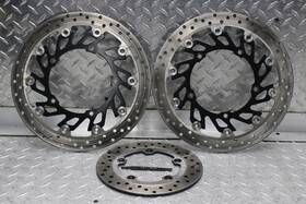 7811304 Yamaha 2009 Yzf R1 Front/rear Brake Rotors Rr- 4.83mm Fl- 5.06mm Fr-