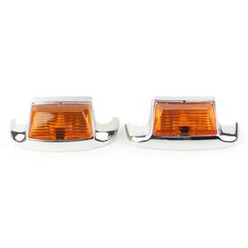 Yfoutlet 310008313164 1pair Front Rear Mudguard Trim Led Fender Tip Light For Harley Flht/flt 1980-13