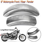 Yms853274 Motorcycle Custom Flat Bobbed Raw Front And Rear Fender For