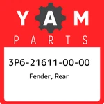 3P6-21611-00-00 Yamaha Fender, Rear 3P6216110000, New Genuine Oem Part. Fixed Price $109.20.