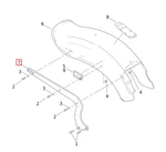 Harley Davidson Wrinkle Black Rh Fender Support 58991-00. Fixed Price $67.60.