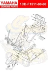 Yamaha Fender, Front 1CD-F1511-00-00 Oem New. Fixed Price $41.45.