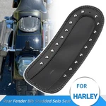 Black Pu Leather Rear Fender Bib Studs Solo Seat For Harley Dyna Fld Efi Fxdbi. Fixed Price $28.30.