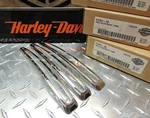 3- Oem Harley Cvo '10-12 Flstse Fxdfse Chrome Rear Fender Trim Pillion Mount. Fixed Price $52.00.