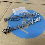 Harley Heritage Softail Chrome Front Fender Emblem Medallion Nameplate 14142-86A. Fixed Price $48.88.
