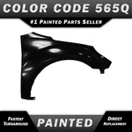 New Painted To Match *565Q Carbon* Front Rh Fender For 2010-2017 Chevy Equinox. Fixed Price $360.99.