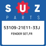 53109-21E11-33J Suzuki Fender Set,fr 5310921E1133J, New Genuine Oem Part. Fixed Price $238.56.