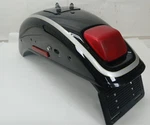Harley-davidson 2003 Softail Deuce Rear Fender Black & Sterling Silver. Fixed Price $249.00.