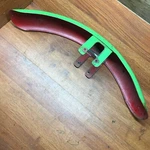 1981 Kawasaki KZ250 Front Fender Painted Green Good Straight B29. Fixed Price $24.57.