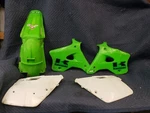 1995 Kawasaki 94 - 98 KX250 Aftermarket Plastics Kit Fenders Fairings Cowl. Fixed Price $85.00.