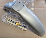 Nos 53111-46401-13L RM50 / DS80 C 1978 Genuine Suzuki Silver Front Mudguard. Fixed Price $188.37.
